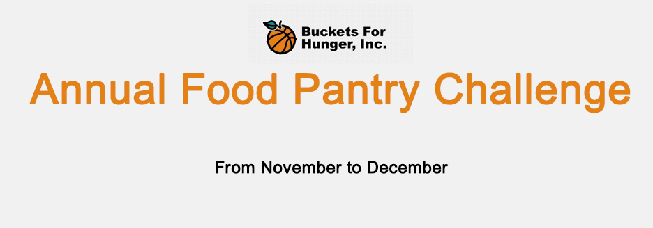 Annual Food Pantry Challenge from November to December